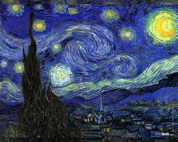 A fabulosa Noite Estrelada de Van-gogh